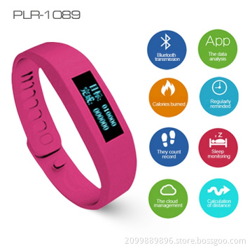 2014 New Arrivial! Healthy Bluetooth 4.0 bracelet with Calorie Counter Pedometer PLR-1089